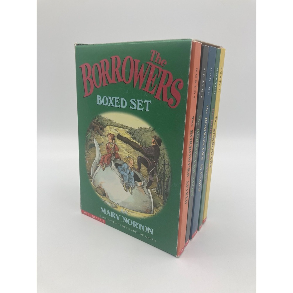 The Borrowers Boxed Set 5 Books Mary Norton Scholastic 2001 Paperbacks Slipcase
